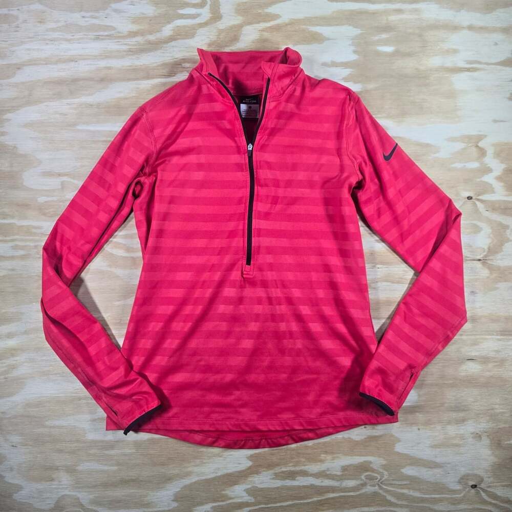 Nike Pro Half Zip Pullover Size L Red